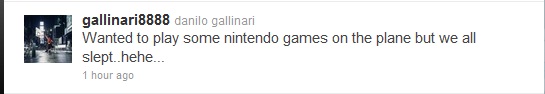 Danilo Gallinari Tweet