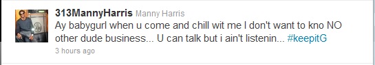 Manny Harris Tweet