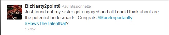 Paul Bissonnette Tweet