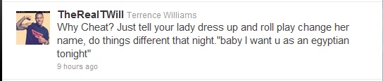 Terrence Williams Tweet