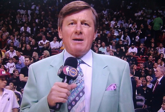 Craig Sager Suit at the Heat vs Lakers Game