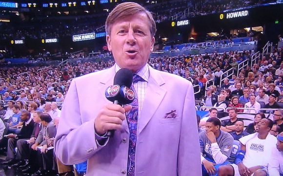 Craig Sager's suit at the Magic vs Celtics game