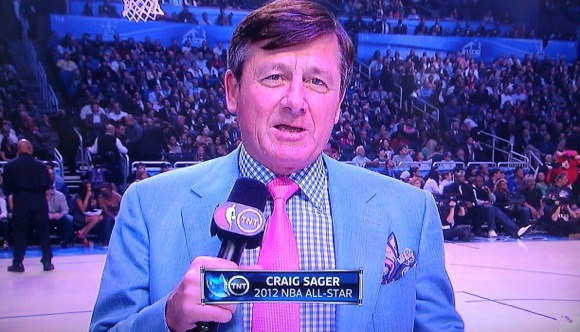 Craig Sager's suit at the All Star Game