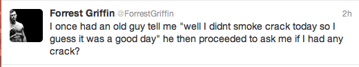 Forrest Griffin Tweet