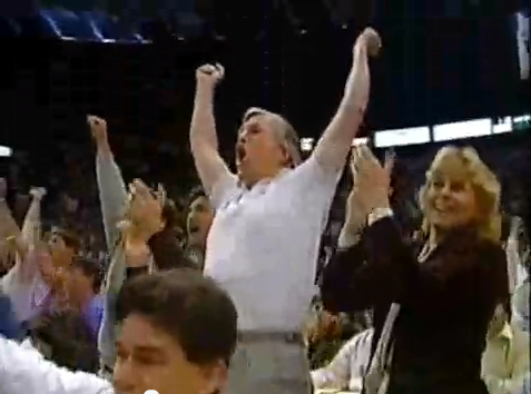 crazy nba fan arms up