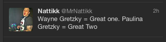 Tweet about Paulina Gretzky 