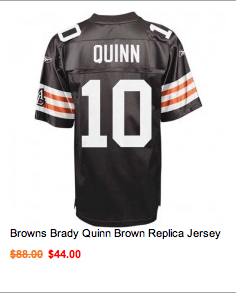 brady quinn browns jersey