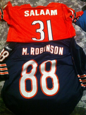 Rashan Salaam Marcus Robinson Bears jerseys