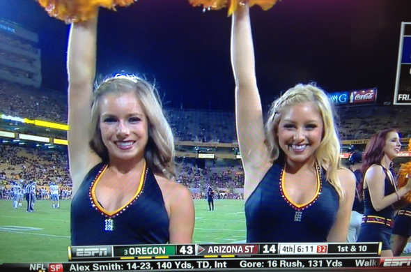 two hot arizona state cheerleaders