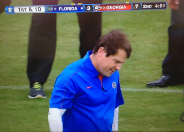 frustrated will muschamp look