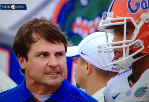 angry will muschamp look