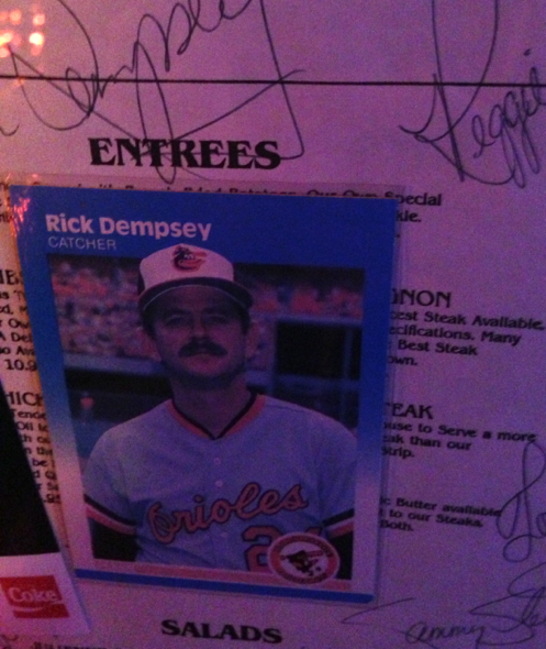 rick dempsey baseball card