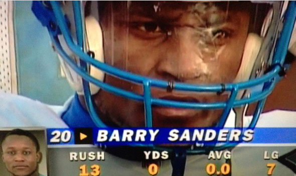 barry sanders worst performance