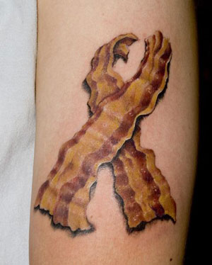 strips of bacon tattoo