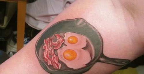 bacon and eggs tattoo