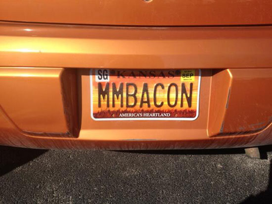 bacon-license-plate