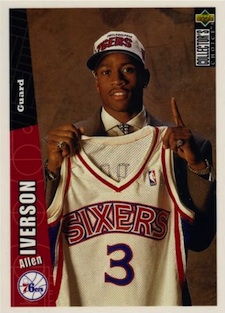 Iverson Rookie basketball card