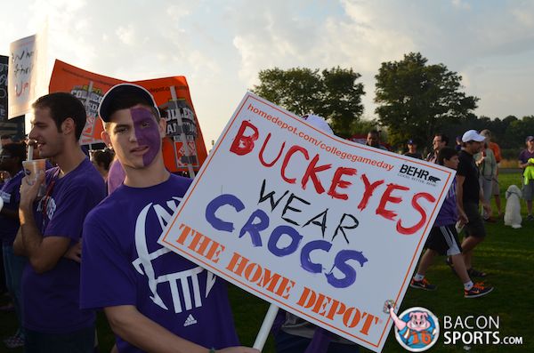 buckeyes wear crocs sign