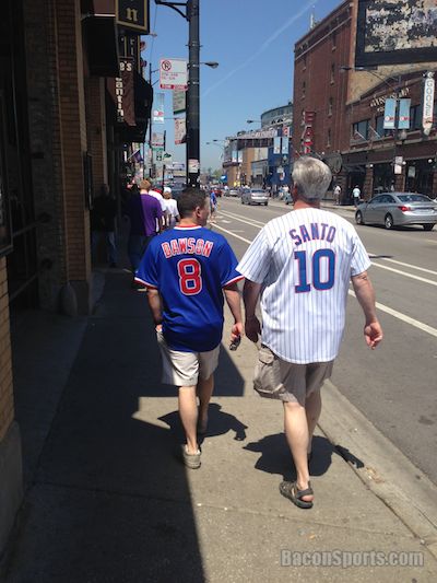 andre dawson ron santo cubs jersey