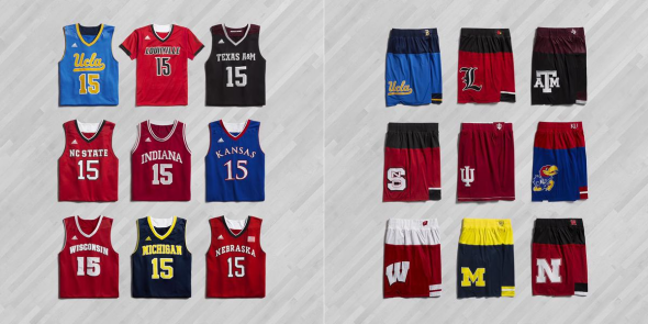 The Adidas March Madness Uniforms
