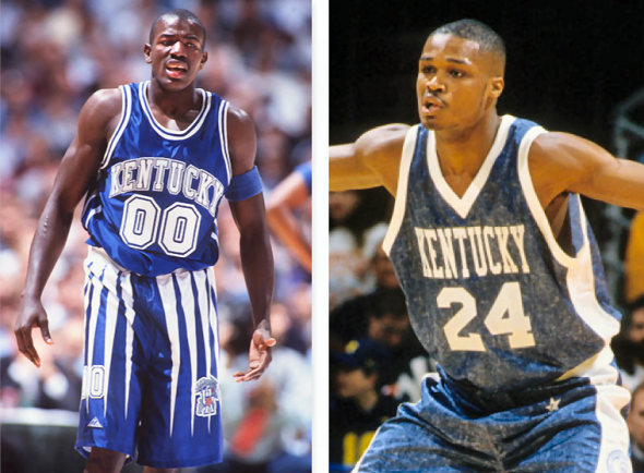 In 1996, Kentucky wore icicles and denim all the way to a National Championship. Weird.