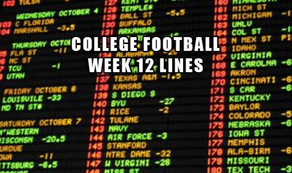 college-football-week-12-lines