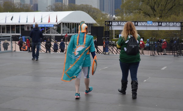 NFL Draft Town 2016 crazy dolphins fan