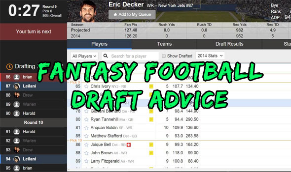 fantasy football draft advice